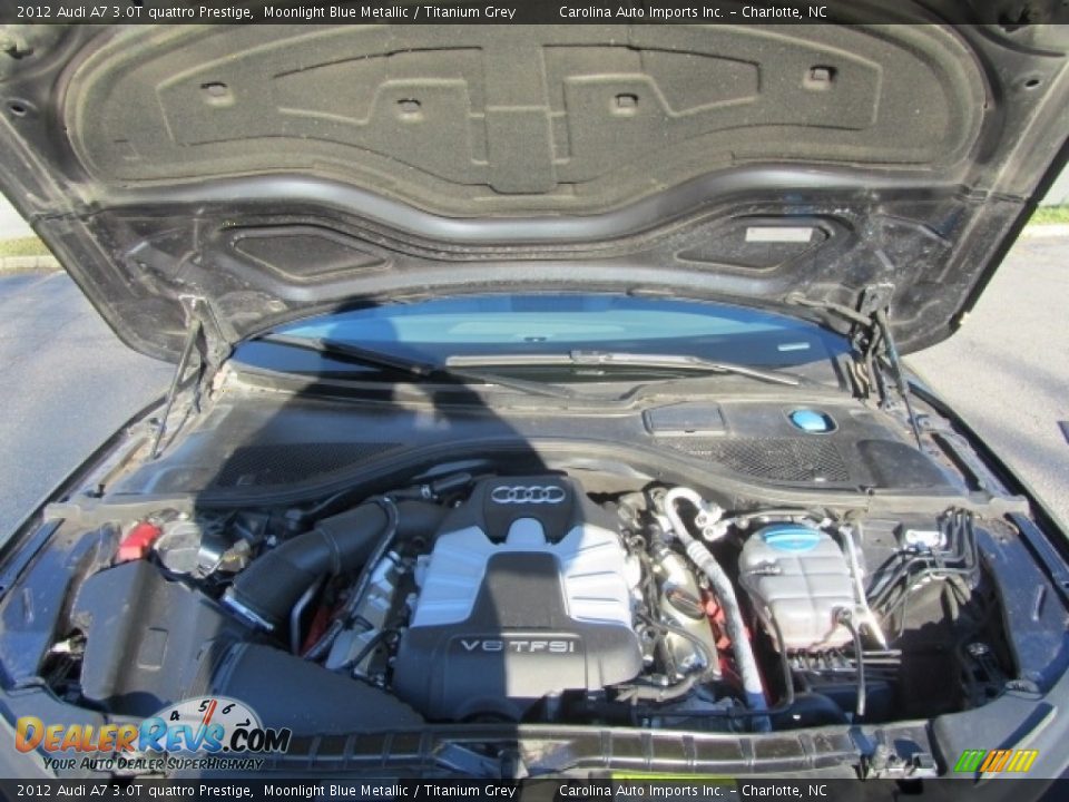 2012 Audi A7 3.0T quattro Prestige Moonlight Blue Metallic / Titanium Grey Photo #26