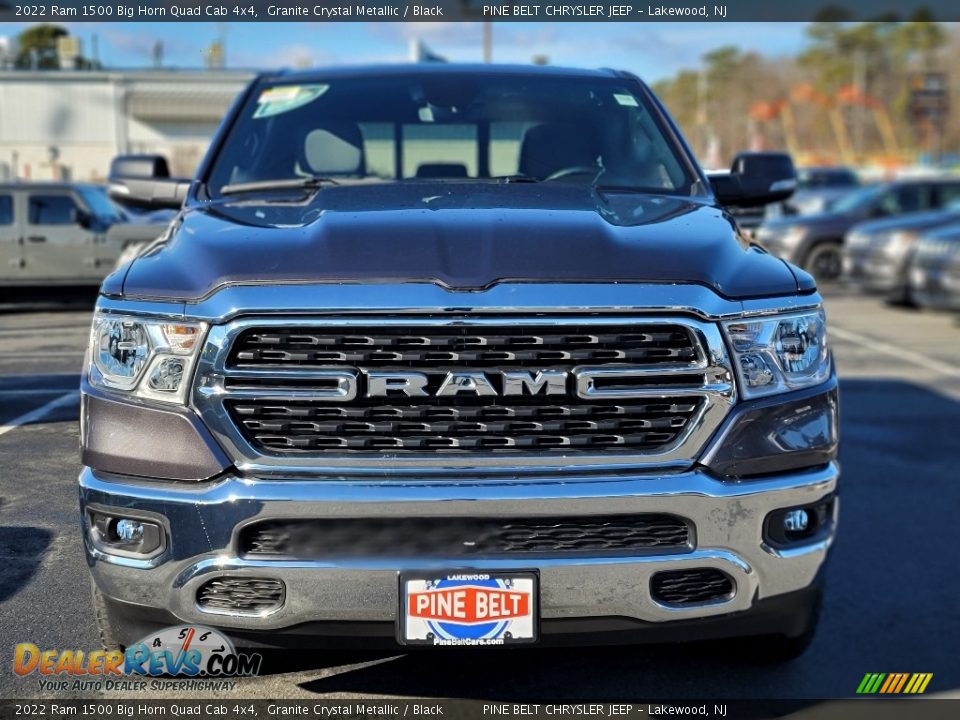 2022 Ram 1500 Big Horn Quad Cab 4x4 Granite Crystal Metallic / Black Photo #2