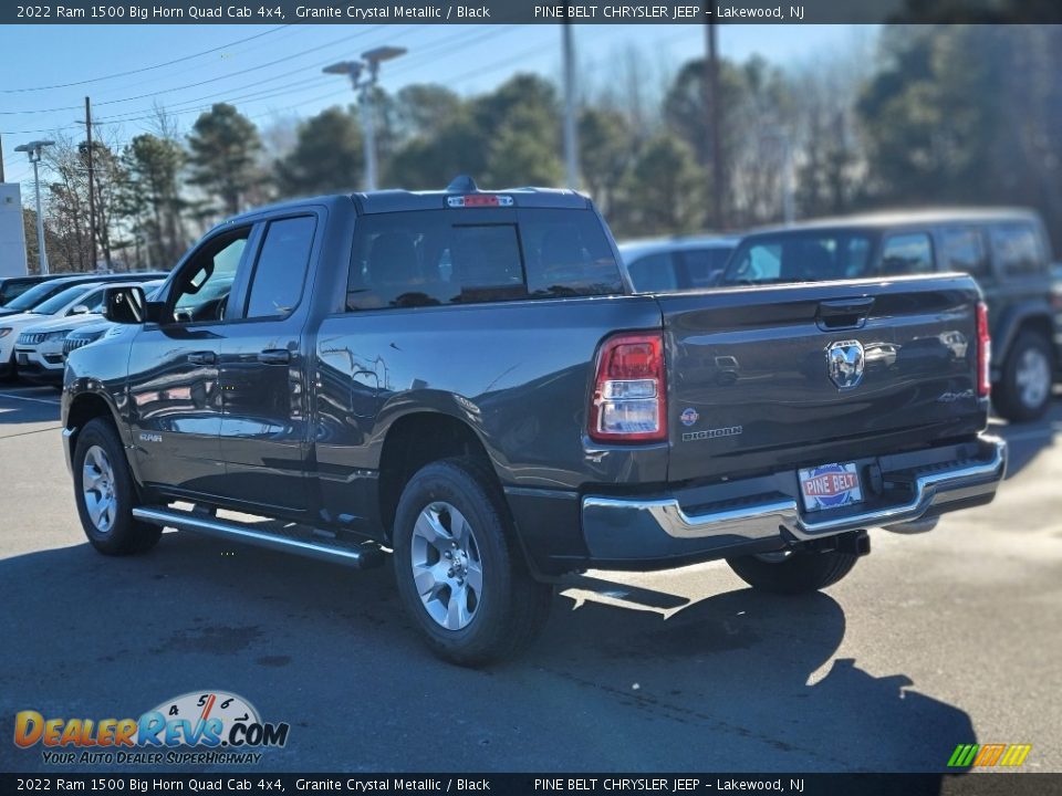 2022 Ram 1500 Big Horn Quad Cab 4x4 Granite Crystal Metallic / Black Photo #4