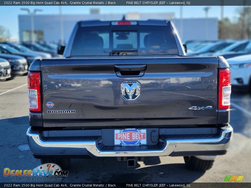 2022 Ram 1500 Big Horn Quad Cab 4x4 Granite Crystal Metallic / Black Photo #5