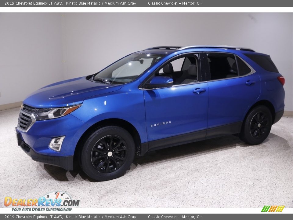 2019 Chevrolet Equinox LT AWD Kinetic Blue Metallic / Medium Ash Gray Photo #3