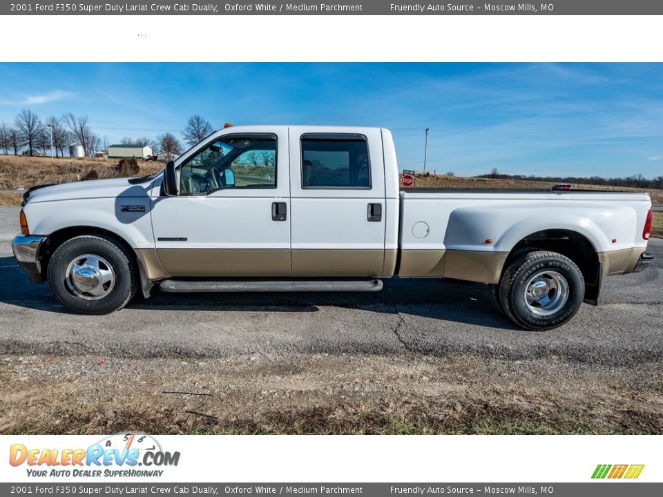 Oxford White 2001 Ford F350 Super Duty Lariat Crew Cab Dually Photo #7