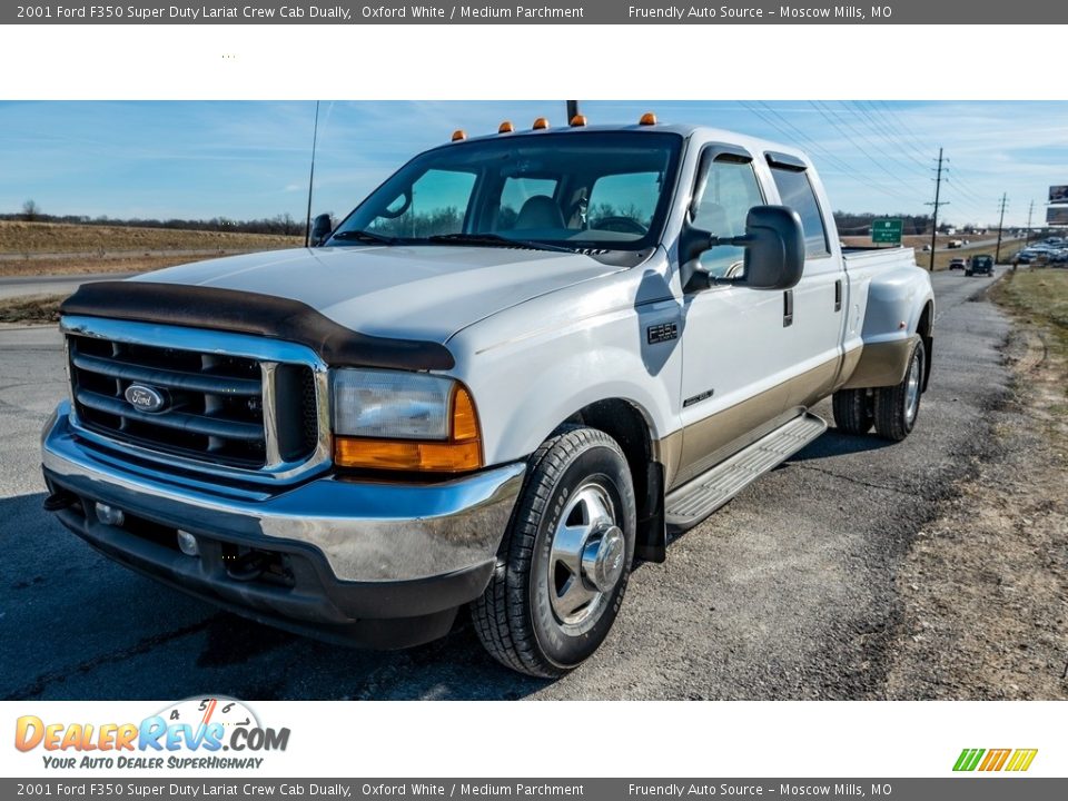 Oxford White 2001 Ford F350 Super Duty Lariat Crew Cab Dually Photo #8