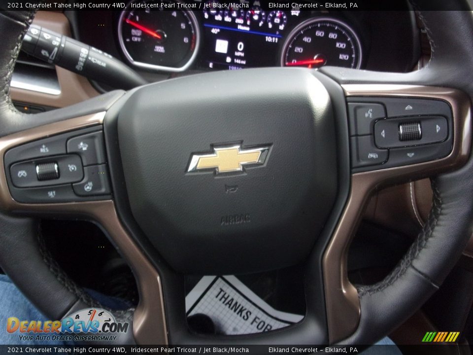 2021 Chevrolet Tahoe High Country 4WD Iridescent Pearl Tricoat / Jet Black/Mocha Photo #29