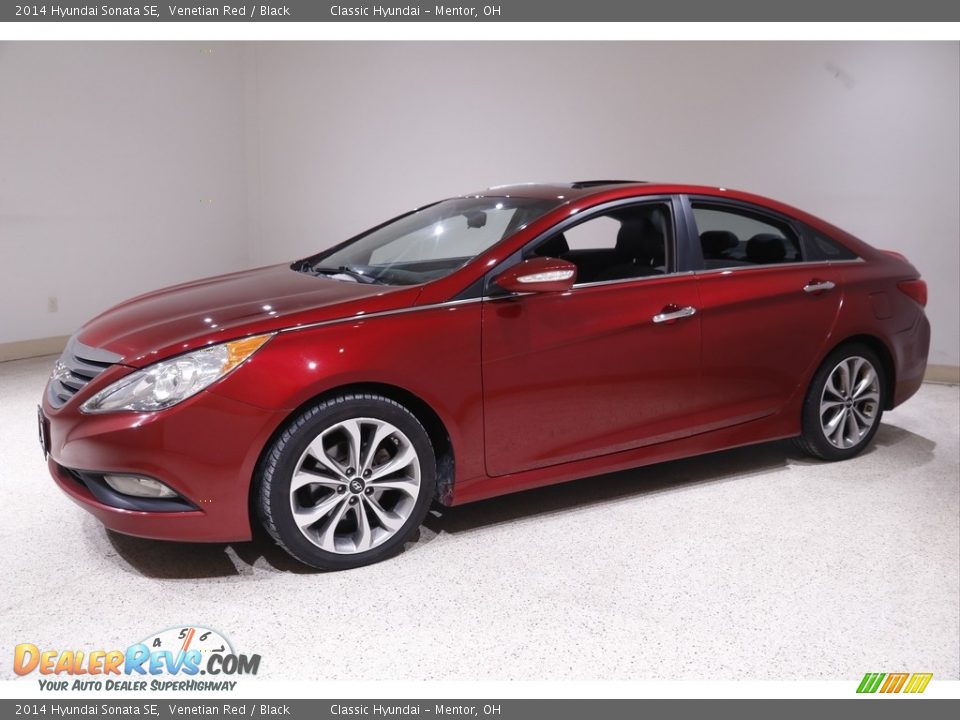 2014 Hyundai Sonata SE Venetian Red / Black Photo #3