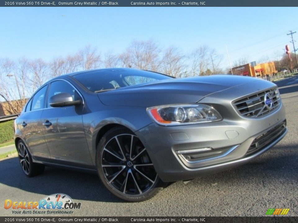 2016 Volvo S60 T6 Drive-E Osmium Grey Metallic / Off-Black Photo #1