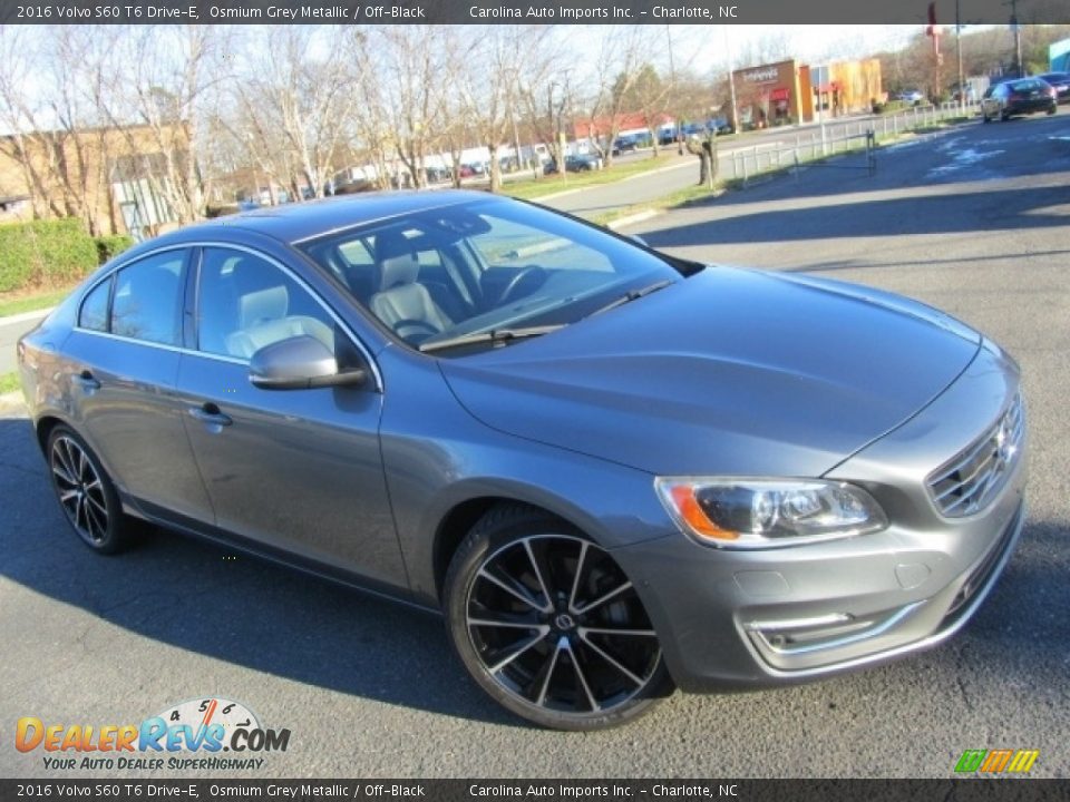 2016 Volvo S60 T6 Drive-E Osmium Grey Metallic / Off-Black Photo #3