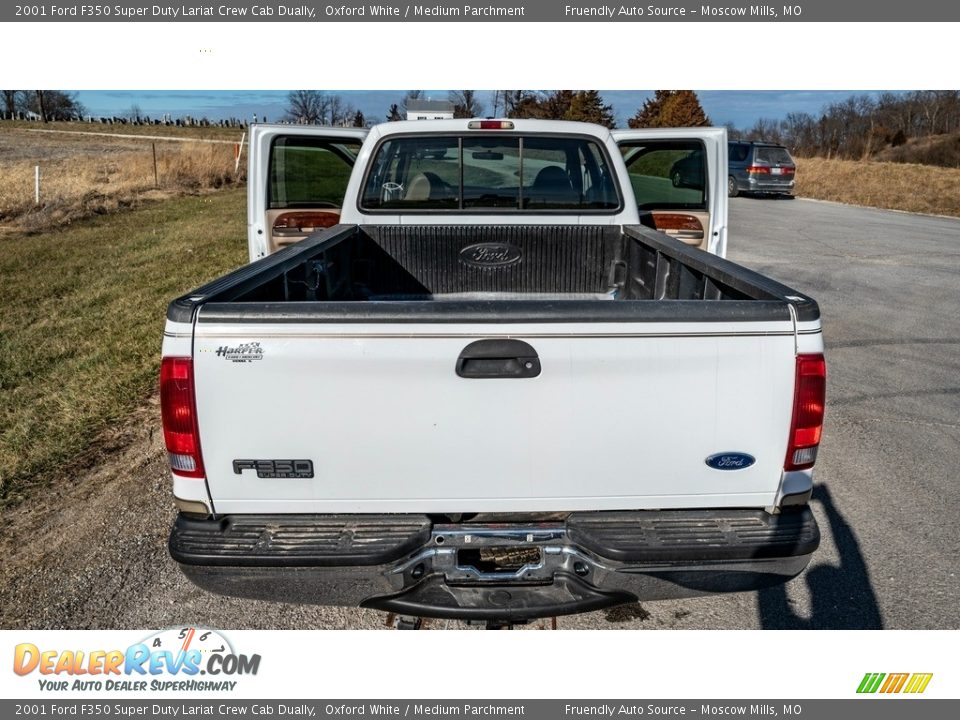 2001 Ford F350 Super Duty Lariat Crew Cab Dually Oxford White / Medium Parchment Photo #21