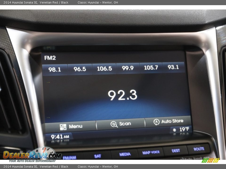 2014 Hyundai Sonata SE Venetian Red / Black Photo #11