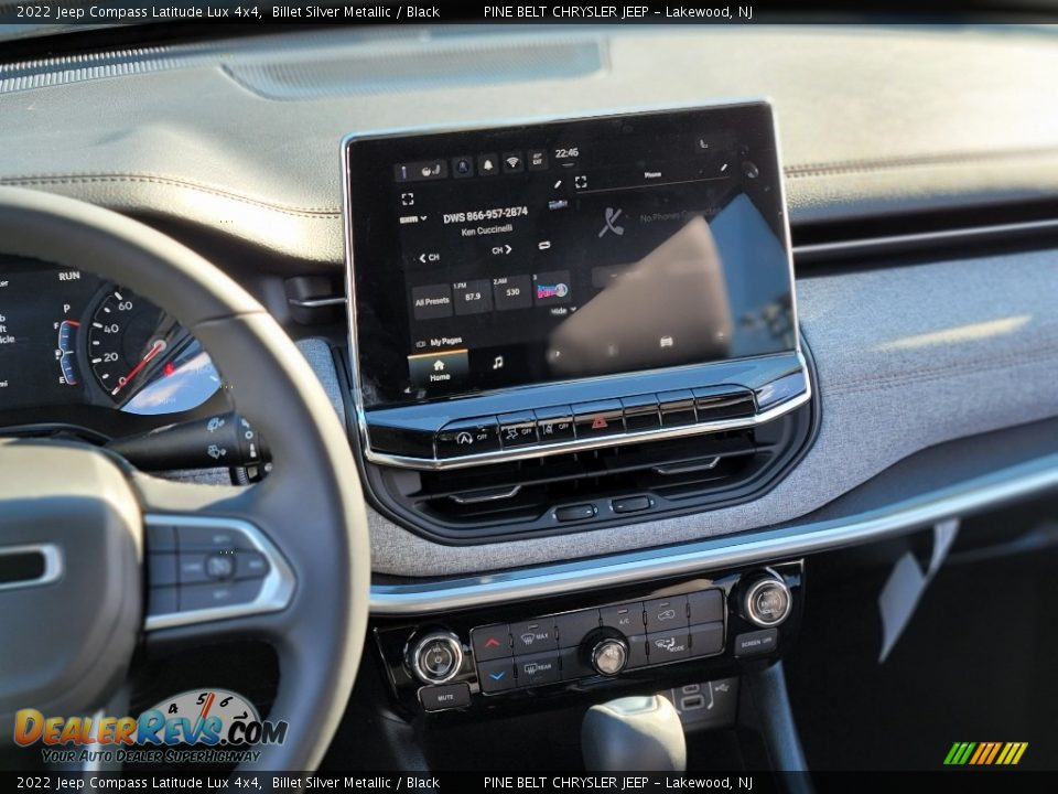 2022 Jeep Compass Latitude Lux 4x4 Billet Silver Metallic / Black Photo #9