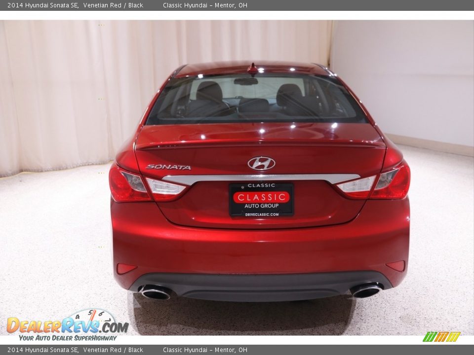 2014 Hyundai Sonata SE Venetian Red / Black Photo #19