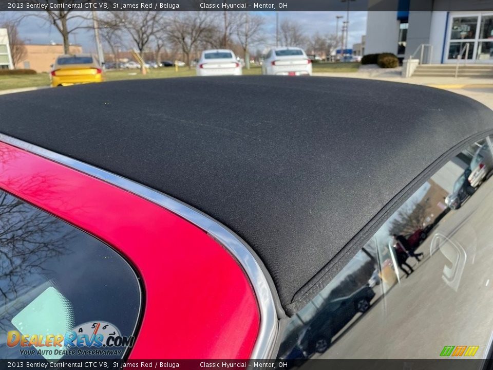2013 Bentley Continental GTC V8 St James Red / Beluga Photo #5