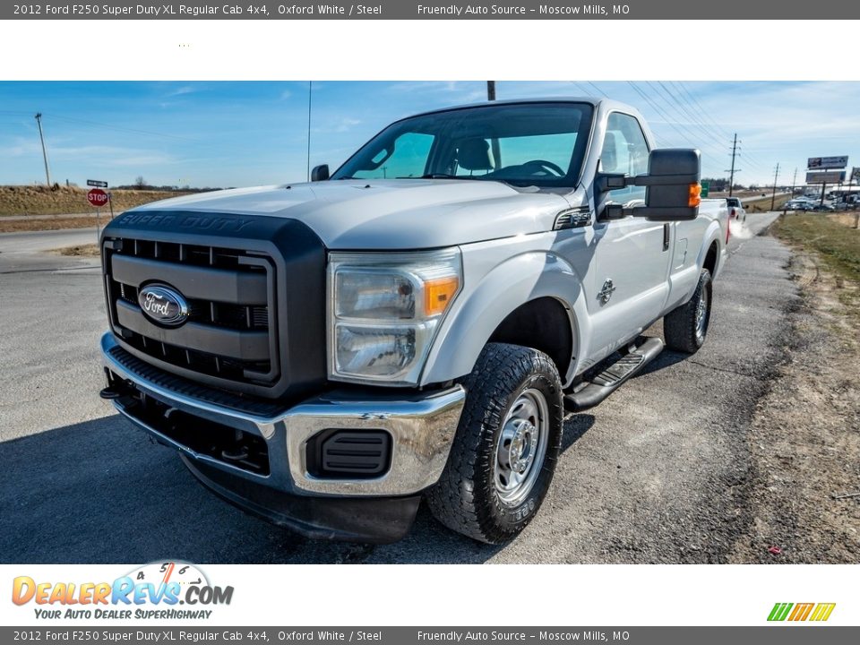 2012 Ford F250 Super Duty XL Regular Cab 4x4 Oxford White / Steel Photo #8