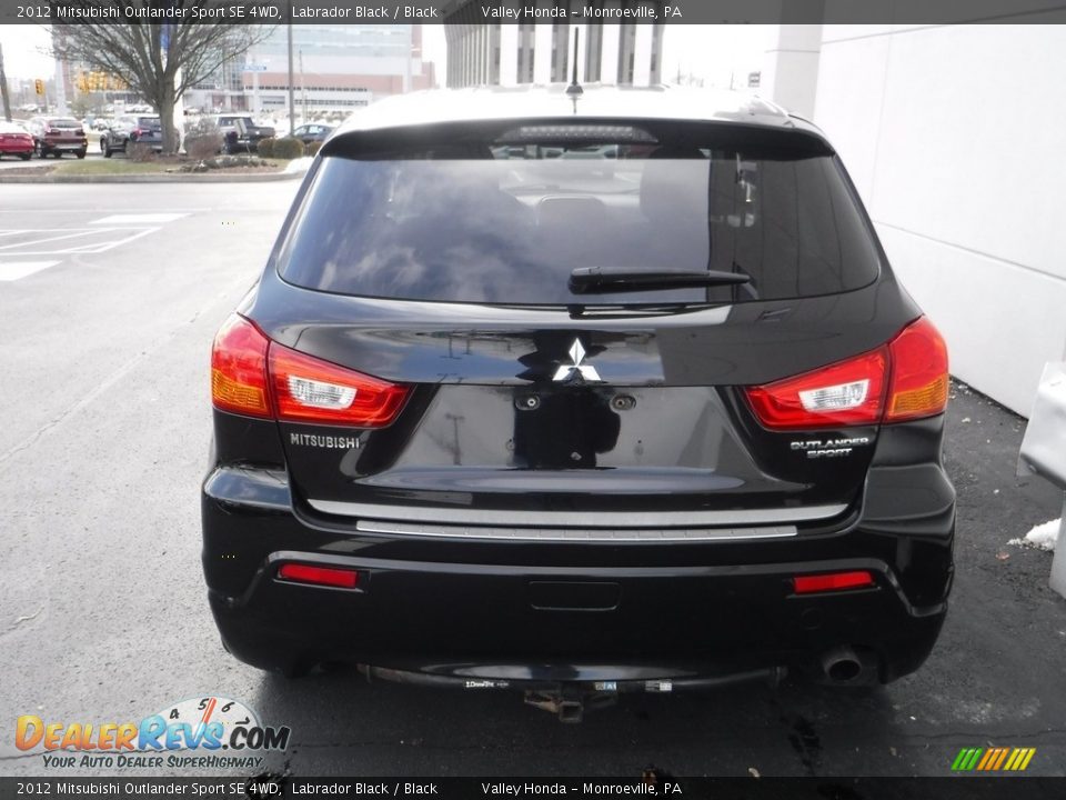 2012 Mitsubishi Outlander Sport SE 4WD Labrador Black / Black Photo #7