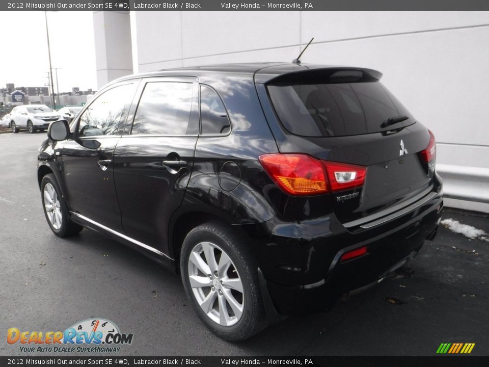 2012 Mitsubishi Outlander Sport SE 4WD Labrador Black / Black Photo #8