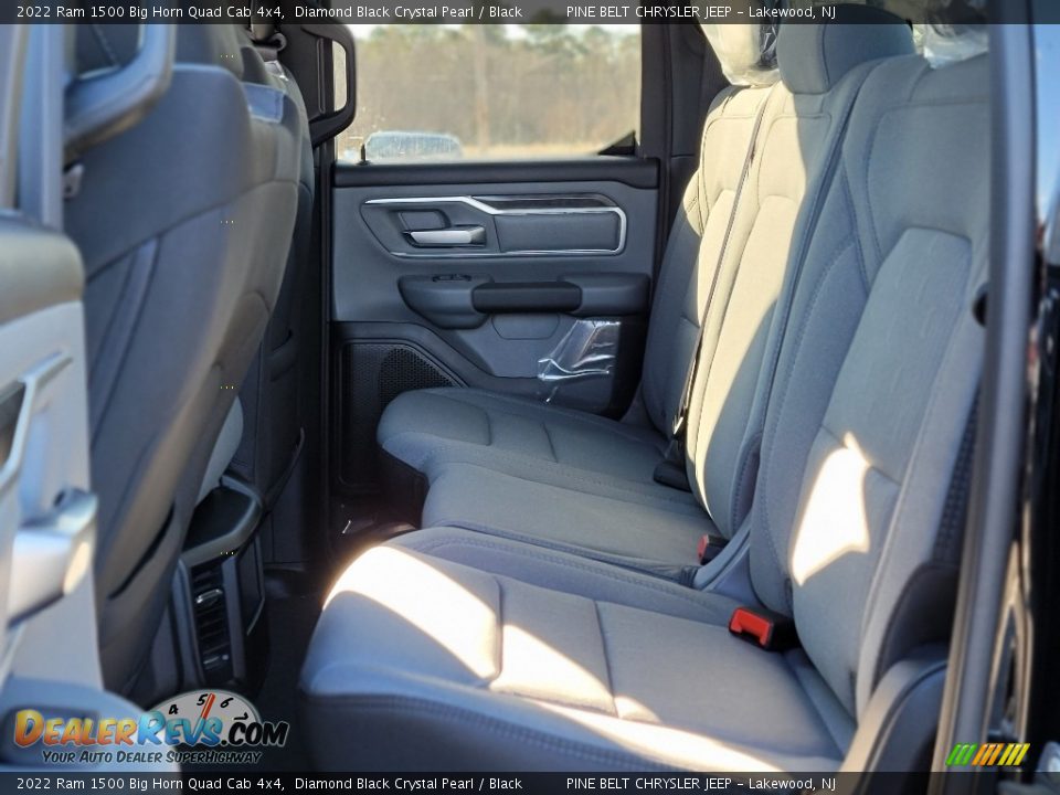 2022 Ram 1500 Big Horn Quad Cab 4x4 Diamond Black Crystal Pearl / Black Photo #6