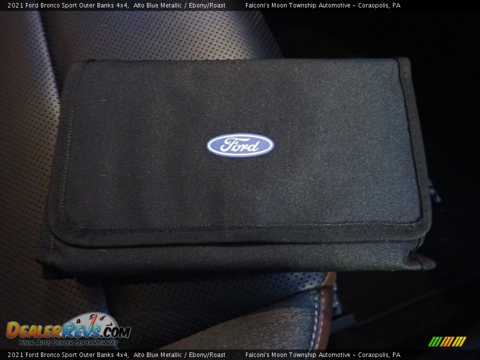 2021 Ford Bronco Sport Outer Banks 4x4 Alto Blue Metallic / Ebony/Roast Photo #13