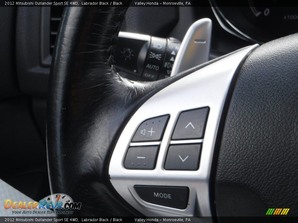 2012 Mitsubishi Outlander Sport SE 4WD Labrador Black / Black Photo #17