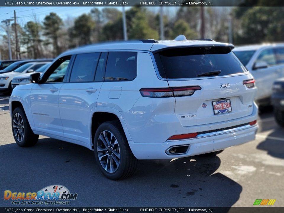 2022 Jeep Grand Cherokee L Overland 4x4 Bright White / Global Black Photo #4