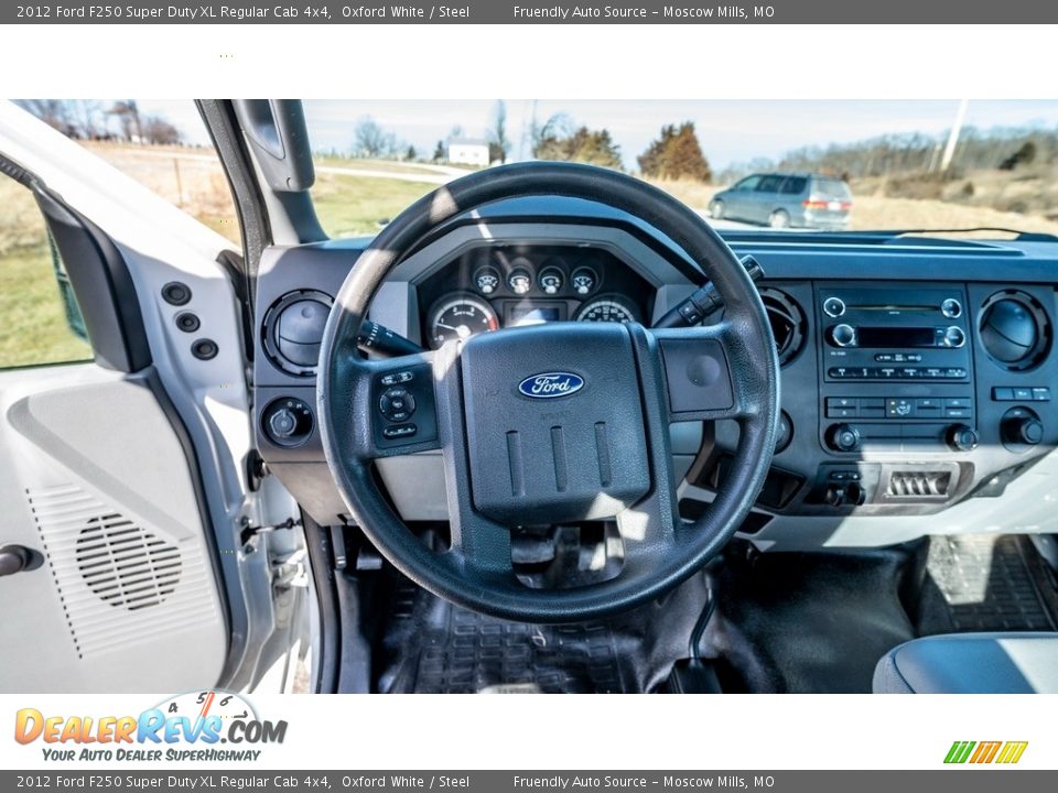 2012 Ford F250 Super Duty XL Regular Cab 4x4 Steering Wheel Photo #26