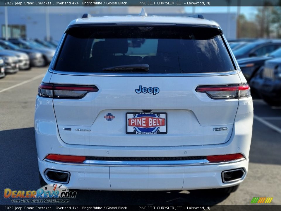 2022 Jeep Grand Cherokee L Overland 4x4 Bright White / Global Black Photo #5