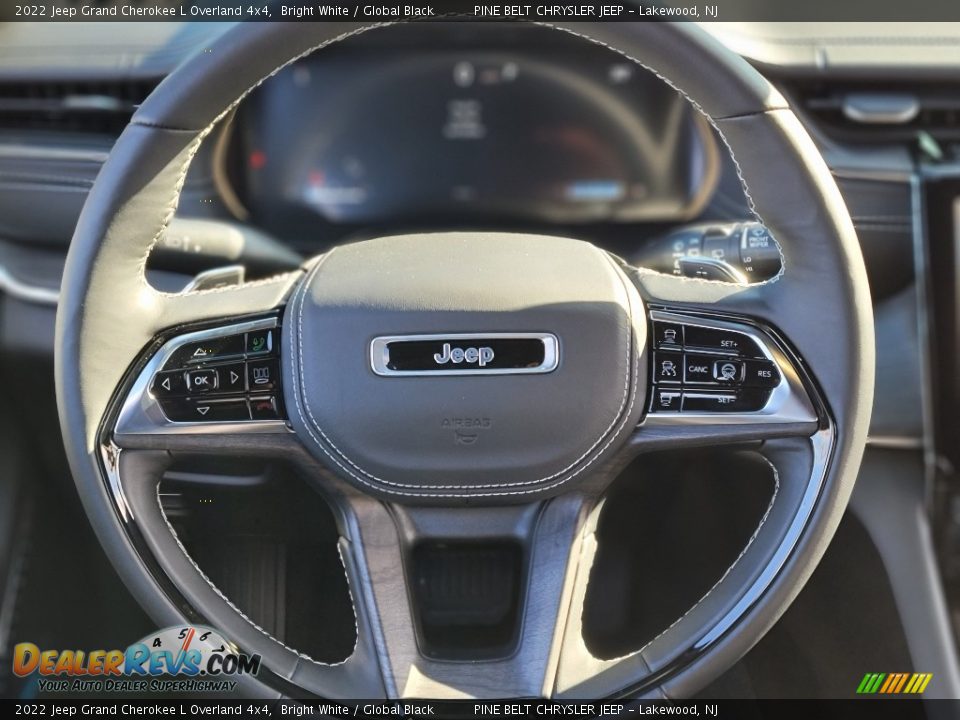 2022 Jeep Grand Cherokee L Overland 4x4 Steering Wheel Photo #10