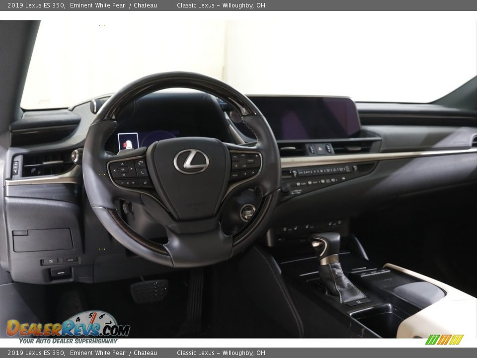 2019 Lexus ES 350 Eminent White Pearl / Chateau Photo #6