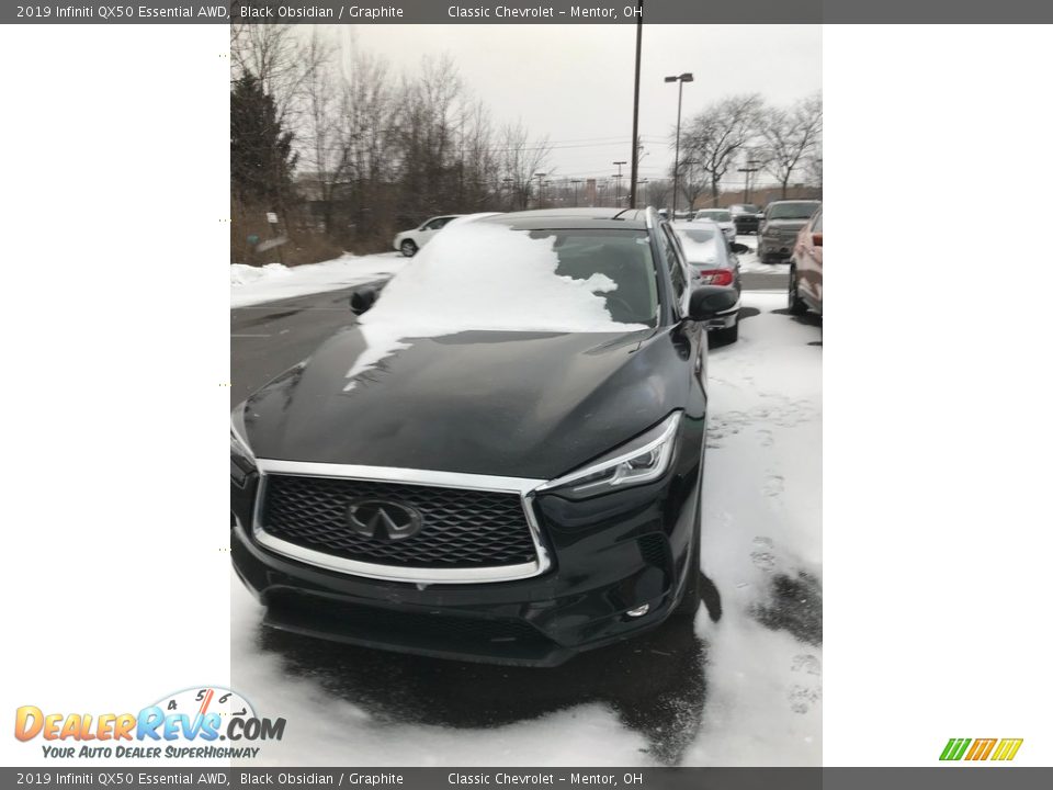 2019 Infiniti QX50 Essential AWD Black Obsidian / Graphite Photo #4