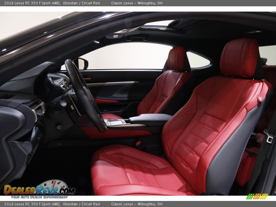 Circuit Red Interior - 2019 Lexus RC 350 F Sport AWD Photo #5