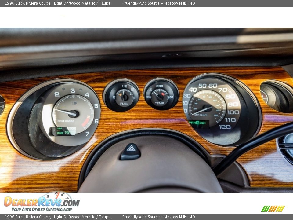 1996 Buick Riviera Coupe Light Driftwood Metallic / Taupe Photo #30