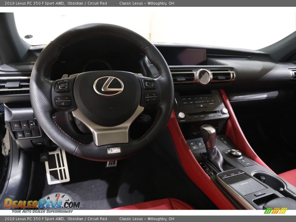 Dashboard of 2019 Lexus RC 350 F Sport AWD Photo #6