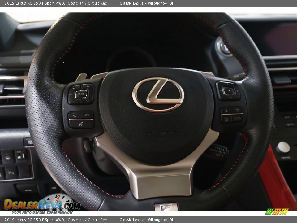 2019 Lexus RC 350 F Sport AWD Steering Wheel Photo #7