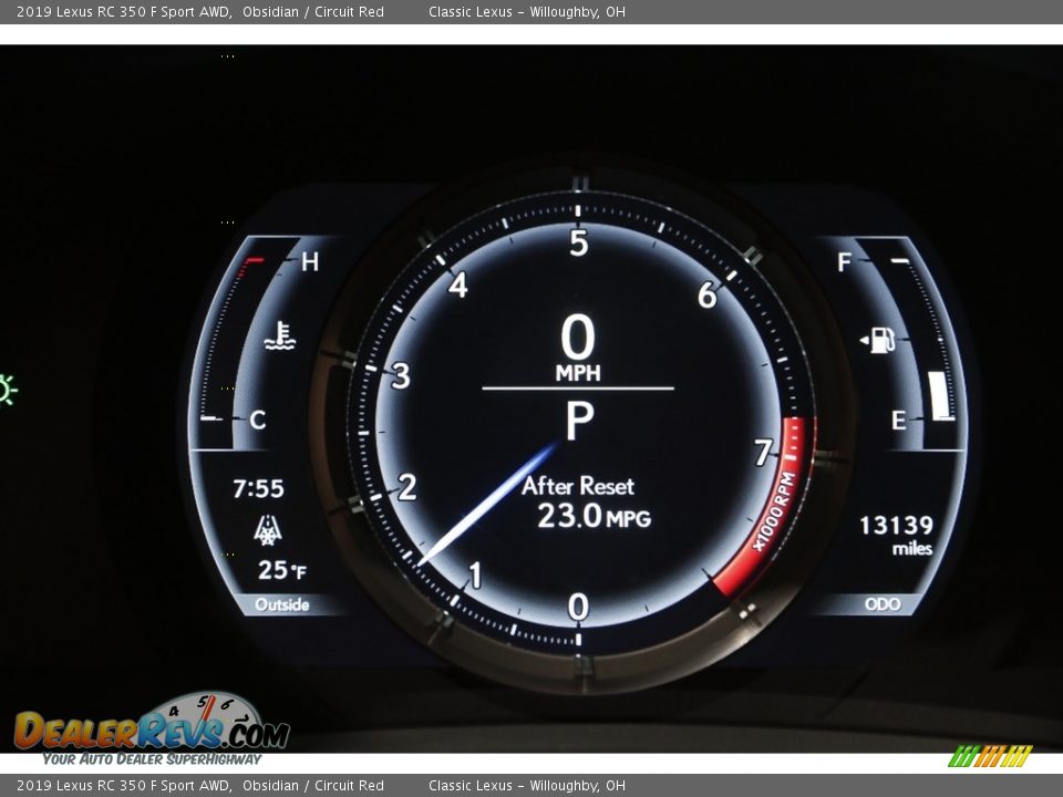 2019 Lexus RC 350 F Sport AWD Gauges Photo #8