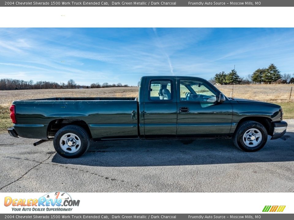 2004 Chevrolet Silverado 1500 Work Truck Extended Cab Dark Green Metallic / Dark Charcoal Photo #3