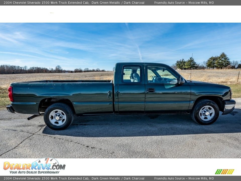 2004 Chevrolet Silverado 1500 Work Truck Extended Cab Dark Green Metallic / Dark Charcoal Photo #3