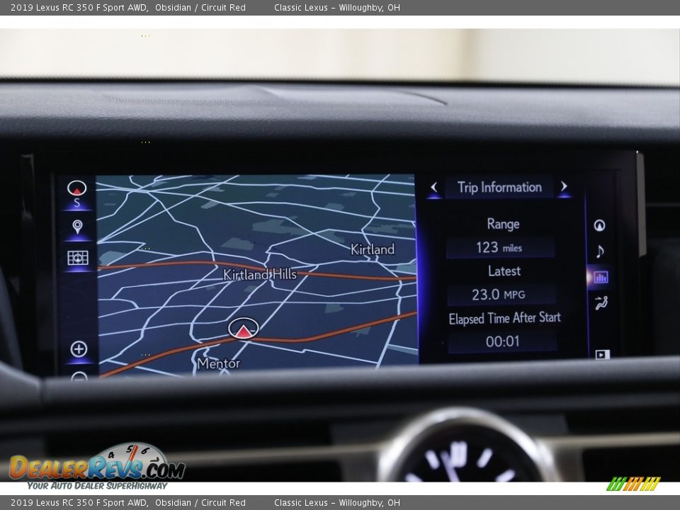 Navigation of 2019 Lexus RC 350 F Sport AWD Photo #12