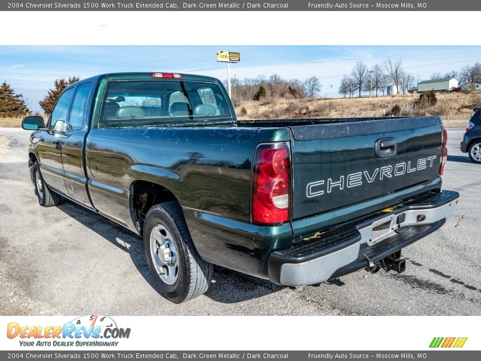 2004 Chevrolet Silverado 1500 Work Truck Extended Cab Dark Green Metallic / Dark Charcoal Photo #6