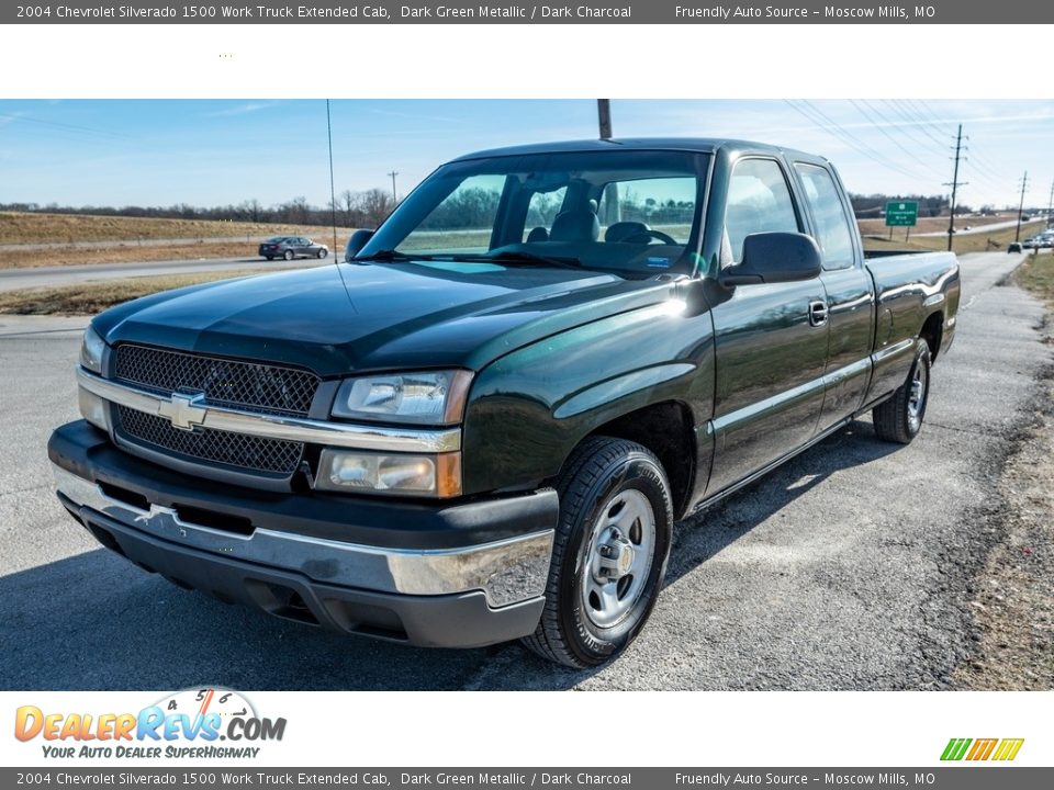 Front 3/4 View of 2004 Chevrolet Silverado 1500 Work Truck Extended Cab Photo #8