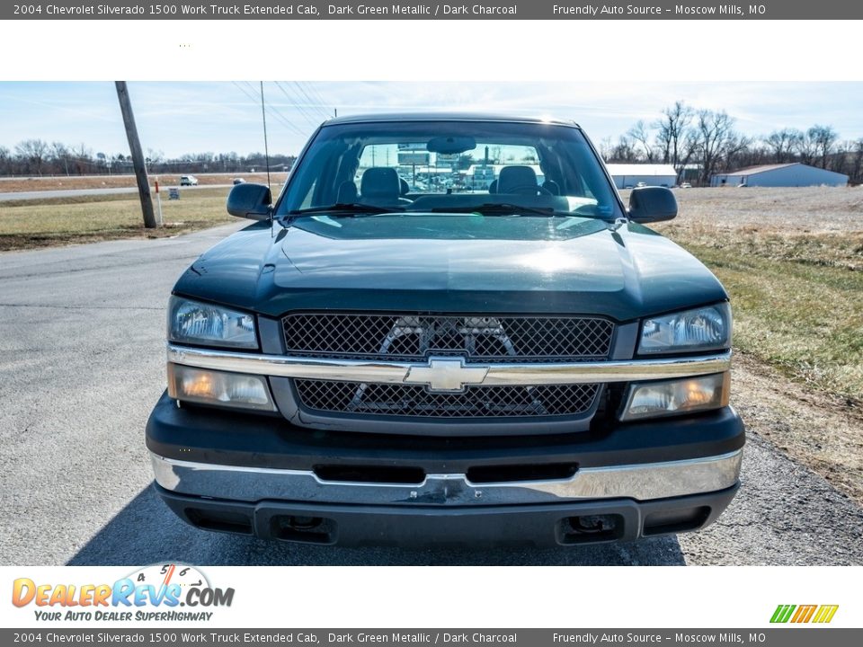 2004 Chevrolet Silverado 1500 Work Truck Extended Cab Dark Green Metallic / Dark Charcoal Photo #9