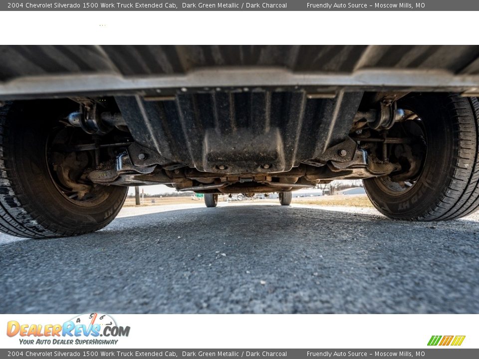 2004 Chevrolet Silverado 1500 Work Truck Extended Cab Dark Green Metallic / Dark Charcoal Photo #10