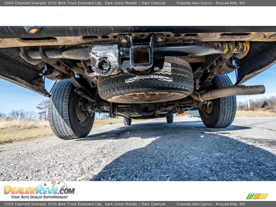 2004 Chevrolet Silverado 1500 Work Truck Extended Cab Dark Green Metallic / Dark Charcoal Photo #13