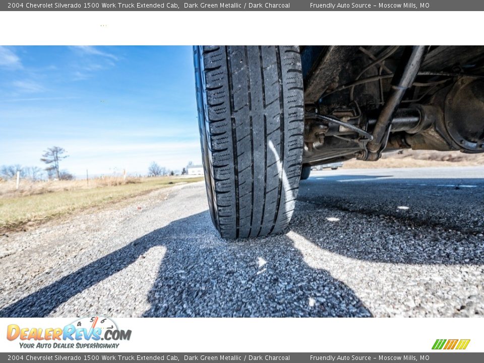 2004 Chevrolet Silverado 1500 Work Truck Extended Cab Dark Green Metallic / Dark Charcoal Photo #14