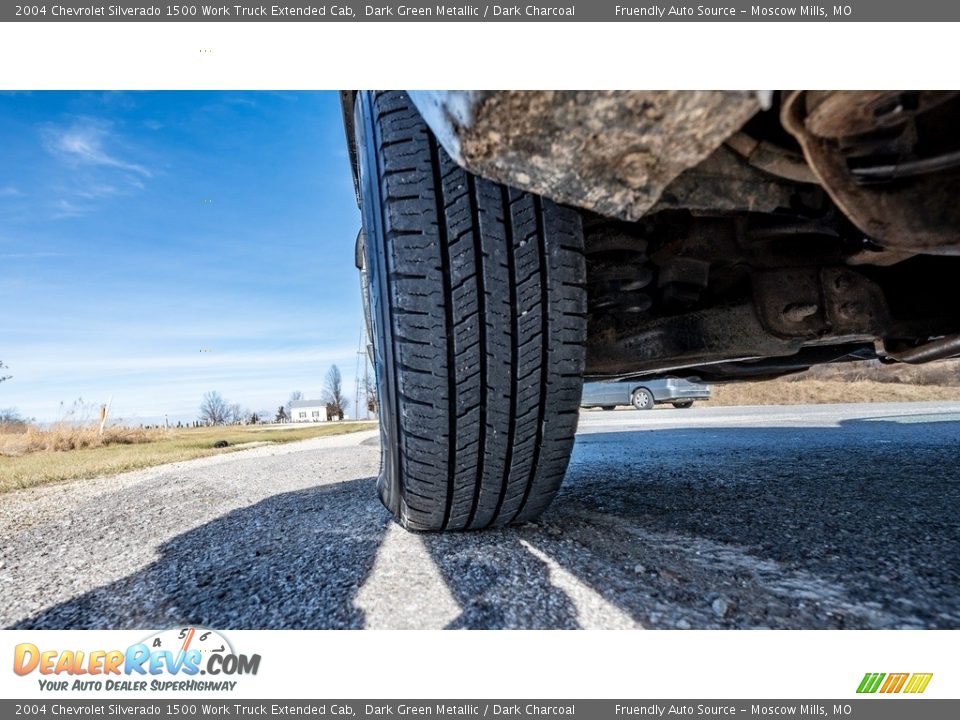 2004 Chevrolet Silverado 1500 Work Truck Extended Cab Dark Green Metallic / Dark Charcoal Photo #15