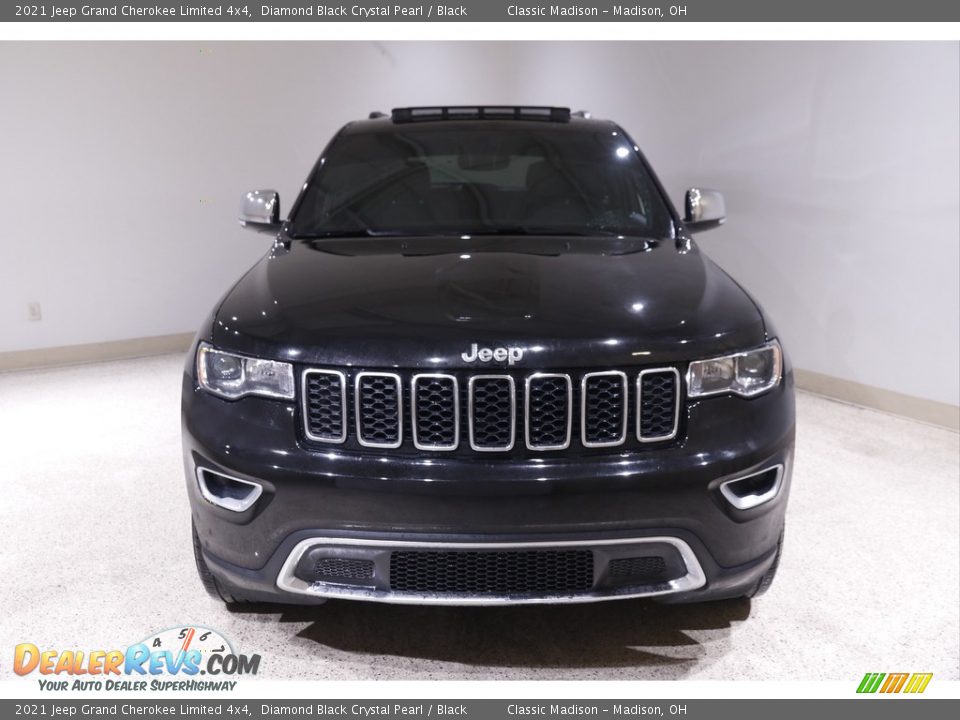 2021 Jeep Grand Cherokee Limited 4x4 Diamond Black Crystal Pearl / Black Photo #2