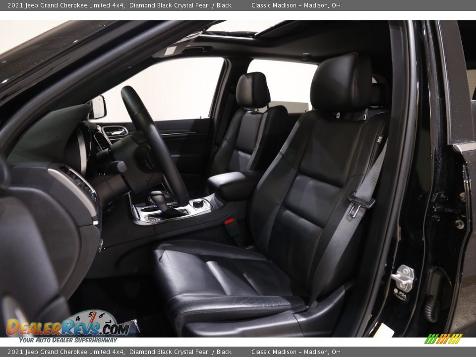 2021 Jeep Grand Cherokee Limited 4x4 Diamond Black Crystal Pearl / Black Photo #5