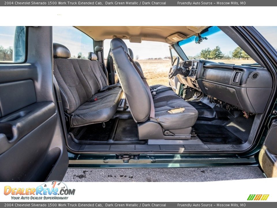 2004 Chevrolet Silverado 1500 Work Truck Extended Cab Dark Green Metallic / Dark Charcoal Photo #21