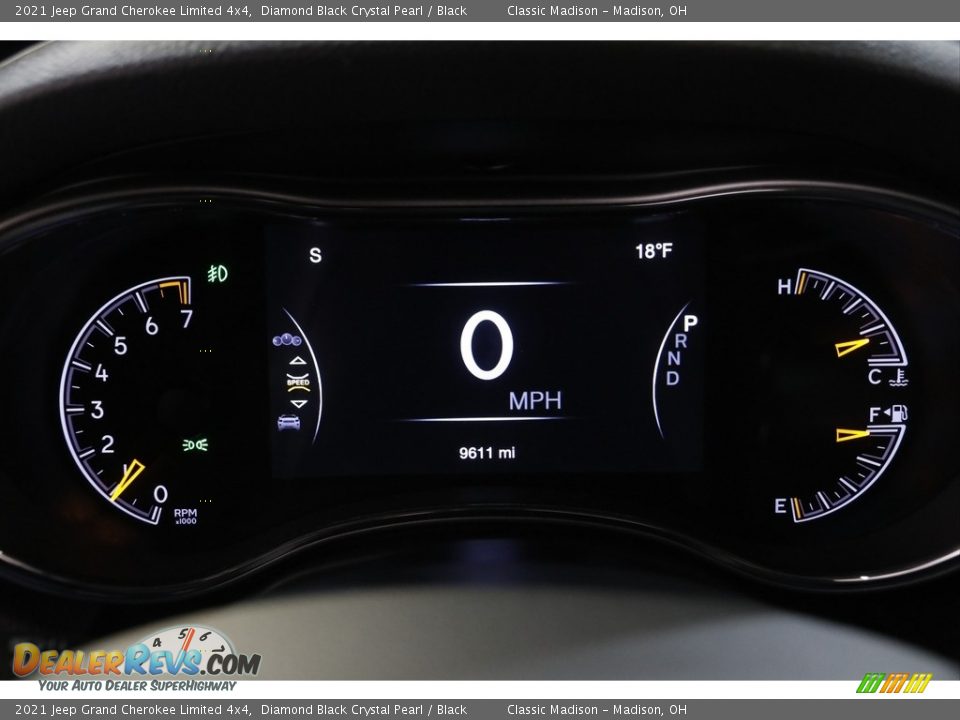 2021 Jeep Grand Cherokee Limited 4x4 Diamond Black Crystal Pearl / Black Photo #8