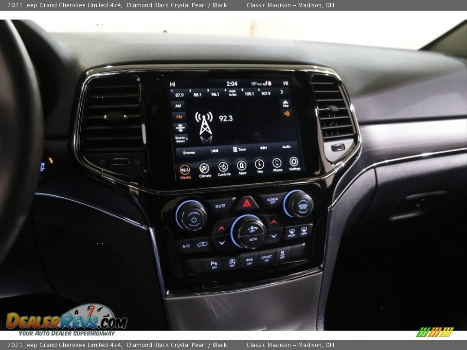 2021 Jeep Grand Cherokee Limited 4x4 Diamond Black Crystal Pearl / Black Photo #9