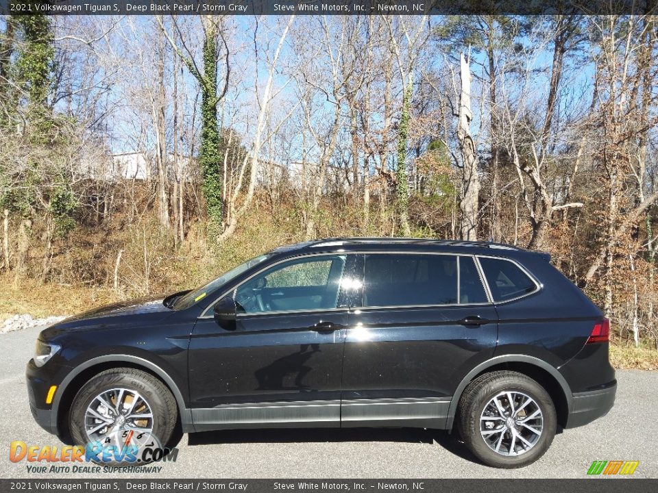 2021 Volkswagen Tiguan S Deep Black Pearl / Storm Gray Photo #1