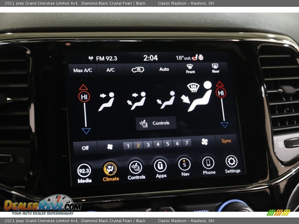 2021 Jeep Grand Cherokee Limited 4x4 Diamond Black Crystal Pearl / Black Photo #10